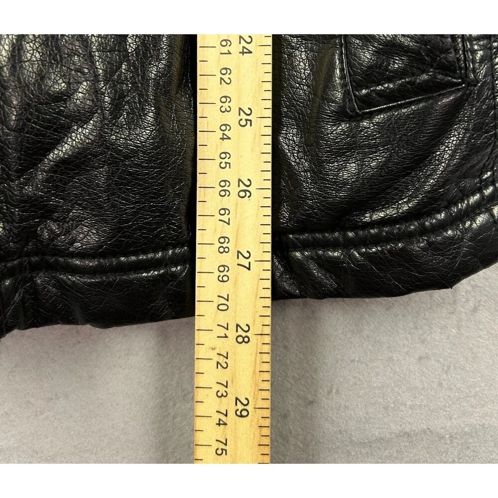 Levi's Men’s Medium Faux Leather Outer Shell Motorcycle Jackets Black